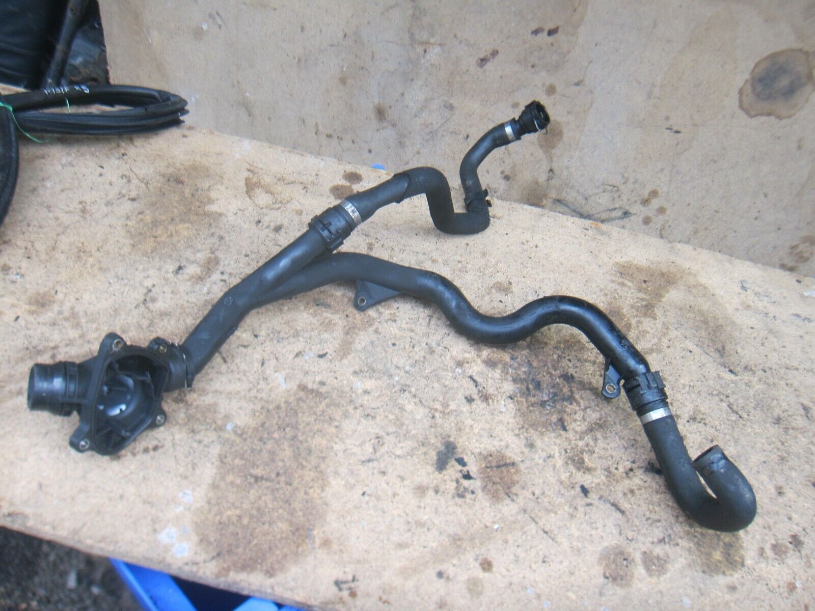 2006 BMW X5 E53. COOLANT WATER HEATER PIPE AND HOUSING